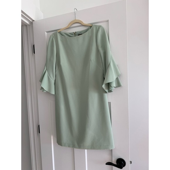 Taylor Mint Green Mid Sleeve formal dress - Picture 3 of 9